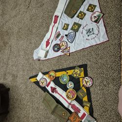 Vintage Boy Scout  Patches, Bandanas.