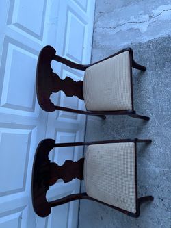 Two dining chairs $30 both
