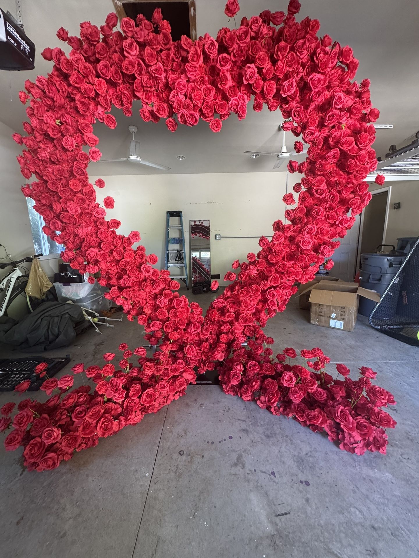 Heart-Shaped Flower Arch