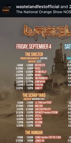 ISO (2) FRIDAY WASTELAND TICKETS