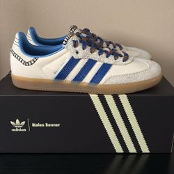 Wales Bonner x Adidas Samba Nylon Wonder Clay Royal Blue Brand New Size 8