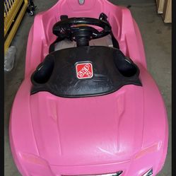 Pink Push Car 