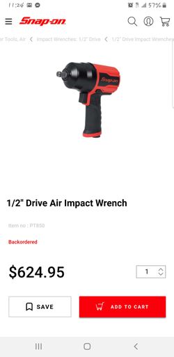 Snap on pt850 1/2" air impact gun wrench