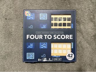 Brand new factory sealed Four to score / connect 4 wooden game