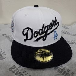 Dodgers Hat Corduroy Visor 7 1/2