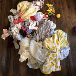 Lot Of Newborn To 6 Month Baby Clothes And More