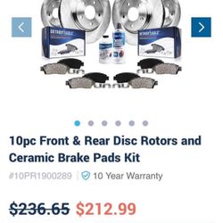 Brand New Brakes And Rotors 