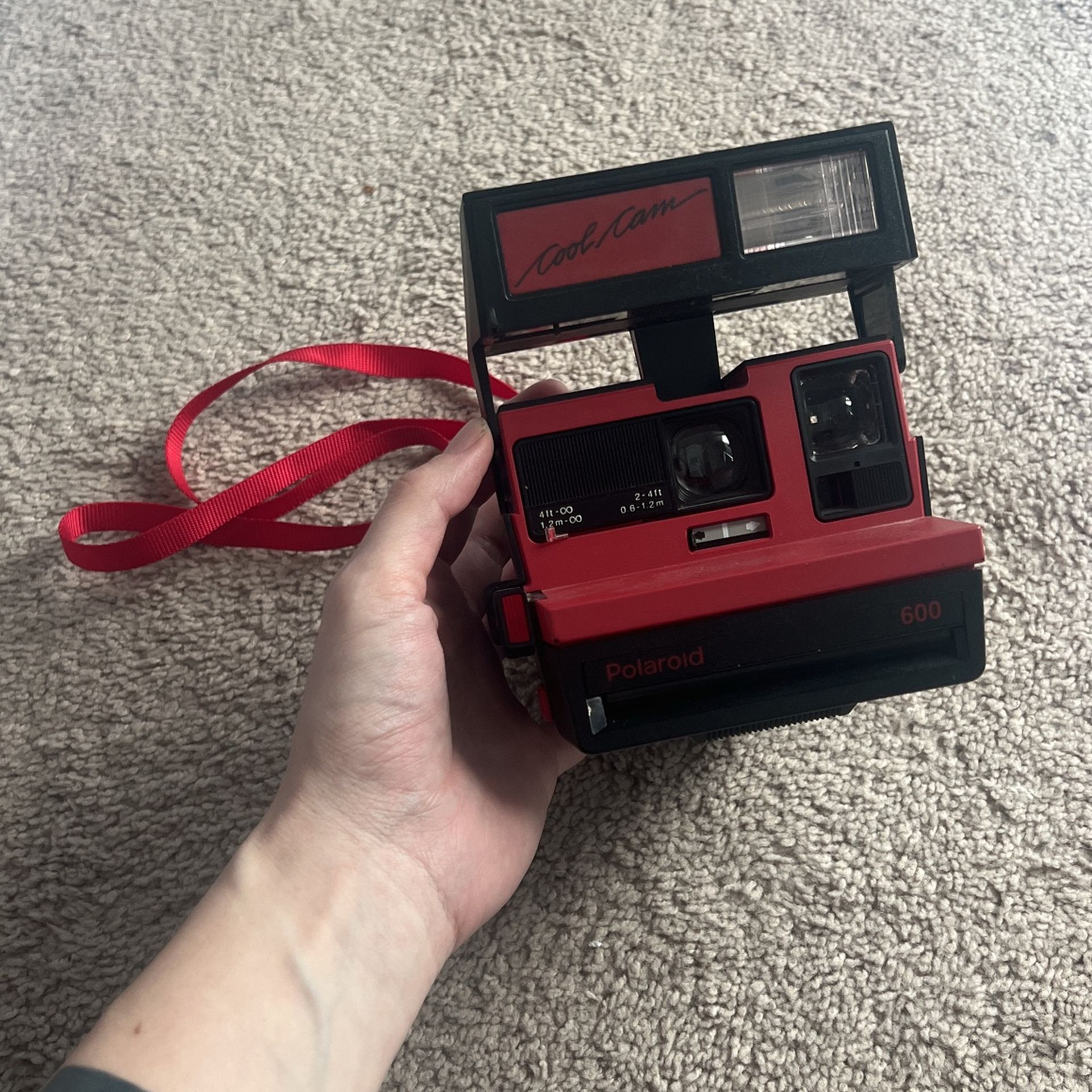 POLAROID 600 COOL CAM RED INSTANT FILM CAMERA
