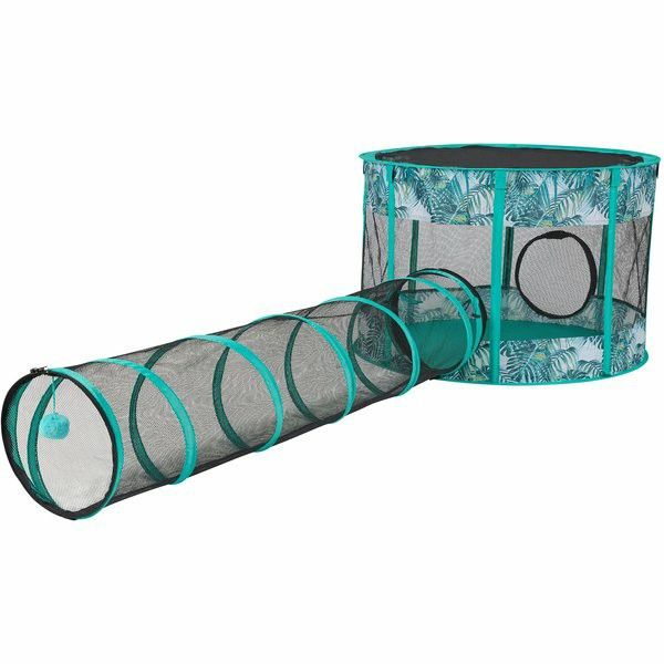 Frisco Outdoor/Indoor Pop Up Mesh Cat Playpens with Tunnel