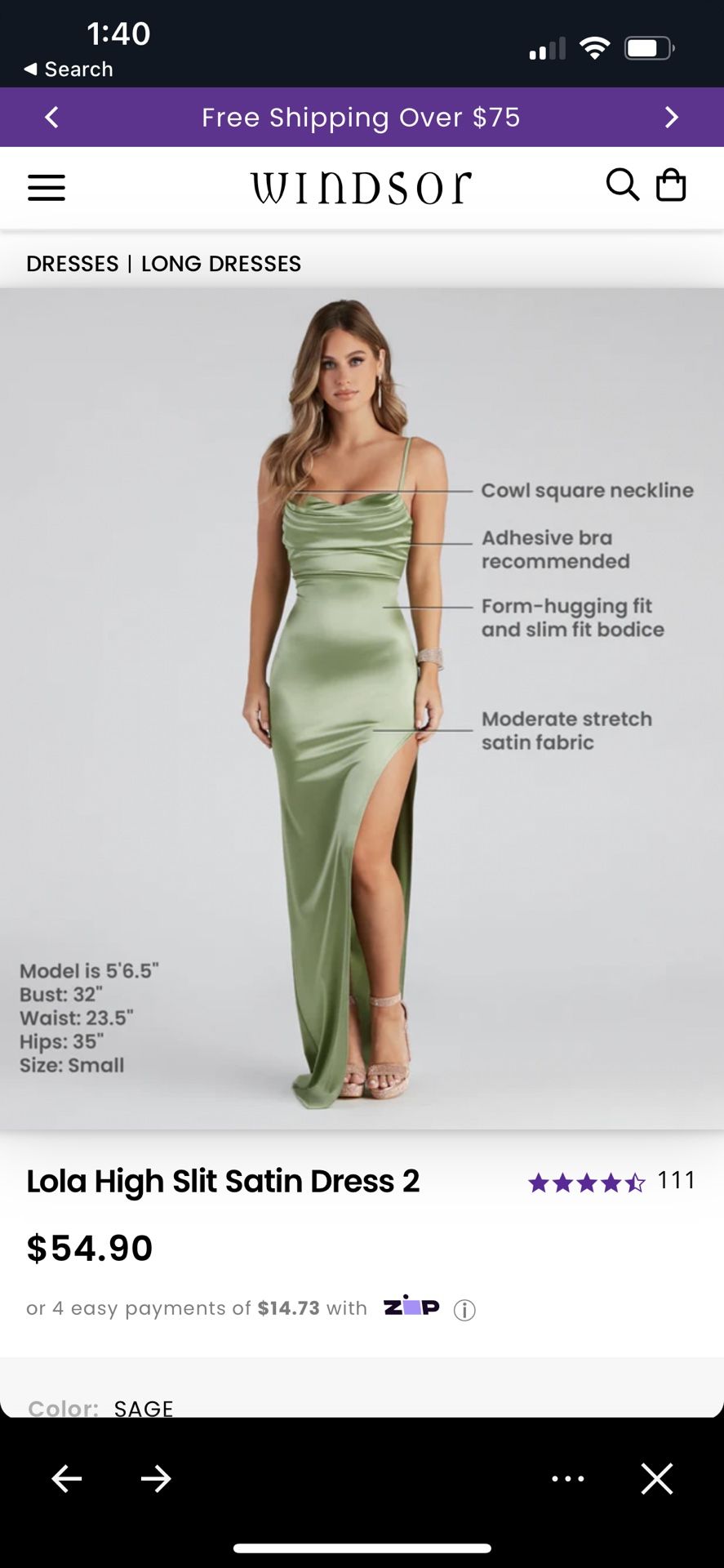 lola high slit satin dress 2 NEW LUCY IN THE SKY for Sale in San Diego, CA Oct2025PregameAll