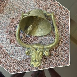 Ranch Dinner Bell Vintage Rustic Cast Iron Cow Bell Primitive 