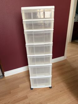 7-Drawer Plastic Storage Cart