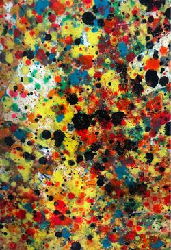 Splatter neon art