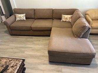 Tan/Brown Sectional Couch