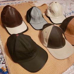 Cachuchas De Piel $35.00 Each