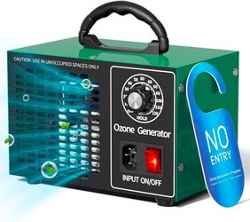 Ozone Generator 68000mg/h，Home/Commercial Ozone Machine for Odor Removal, Ozone Odor Eliminator with 120-Min Timer for 4000 Square Feet