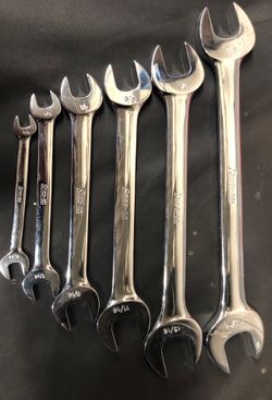 Snap on wrench set open end , new