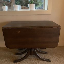 Walnut MCM Wood Vintage Table