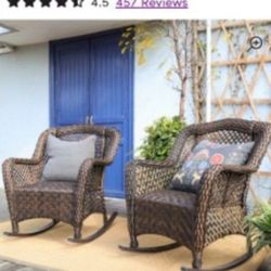 Patio Rocking Chairs Outdoor Rocking Chairs Patio Chair Set Patio Set 🆕🚚🆕
