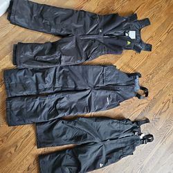 Three kids snow bib