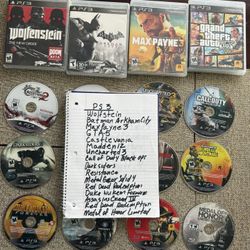 PS1, PS2, PS3 Game Bundle