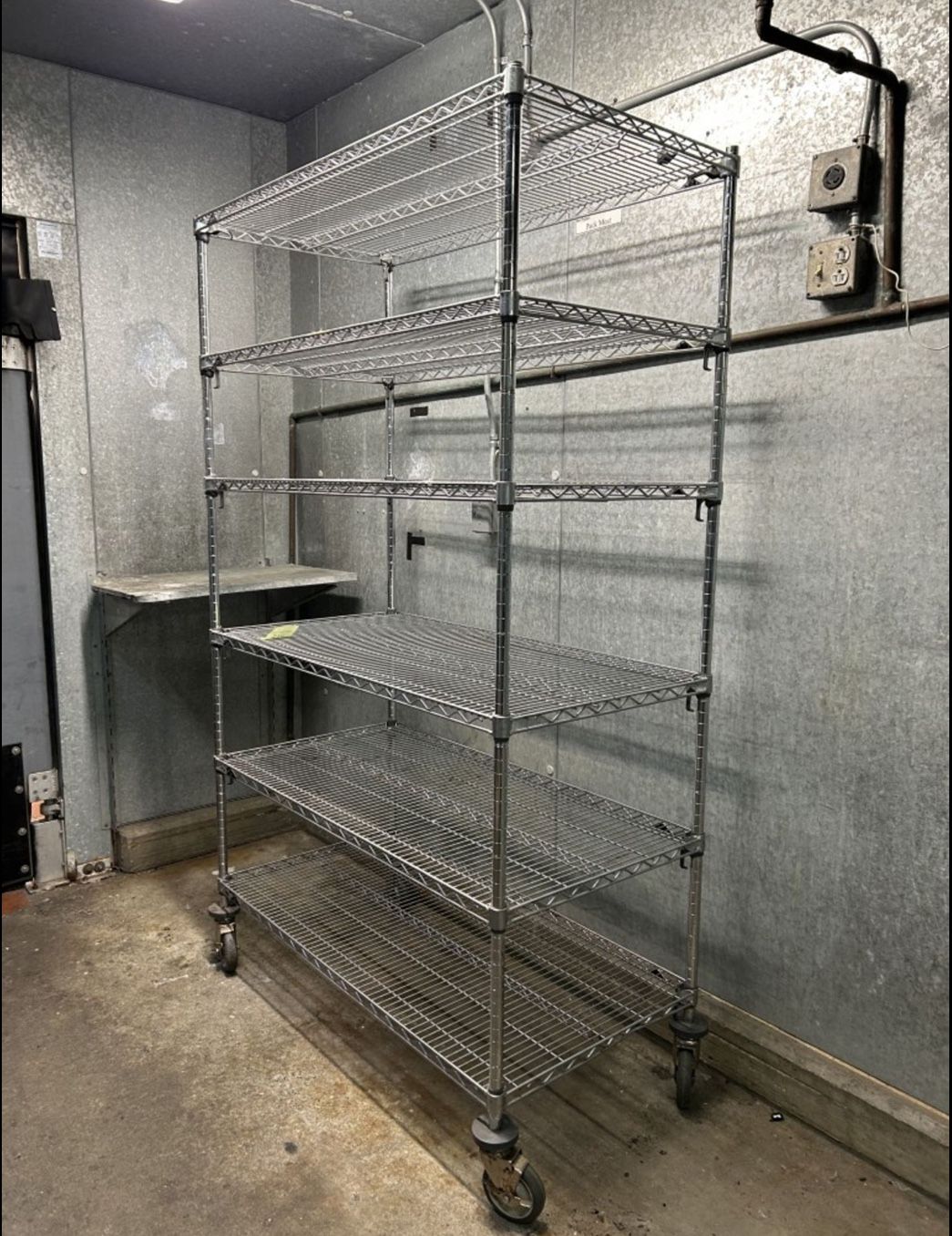 Epoxy Mobile Shelving - 48 x 24 x 78", Zinc