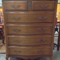 Five Chest French Provincial Dresser For Sale  