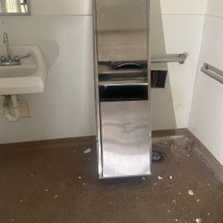 Paper Trash Can And Dispenser