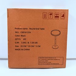 Black Industrial Martini Round Table