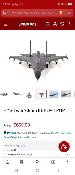 FMS J-11 edf jet, brand new