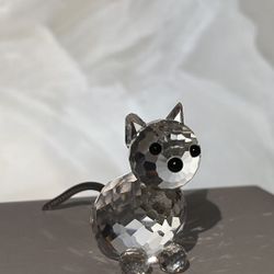 Swarovski Crystal Cat Figurine 