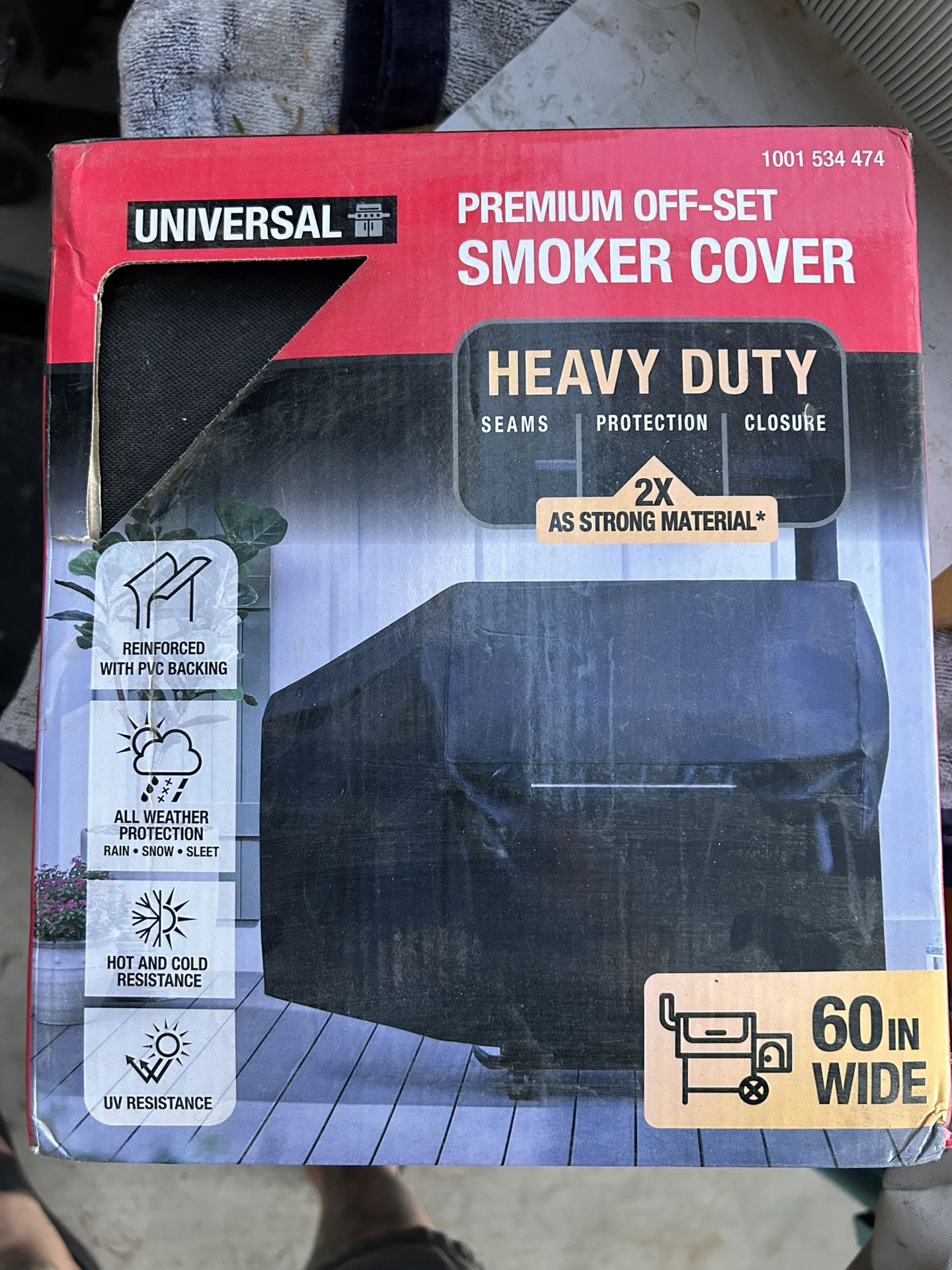 New Universal Premium Smoker Grill Cover 60”