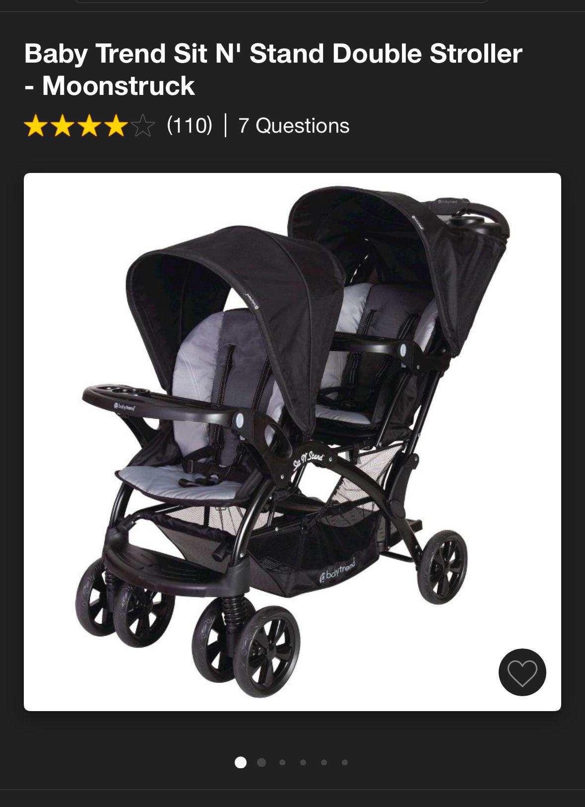 Double Stroller - Baby Trend Sit N Stand