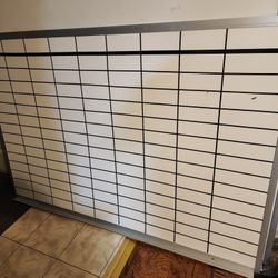 Large 4 X 6  Gridded Dry Erase Whiteboard 