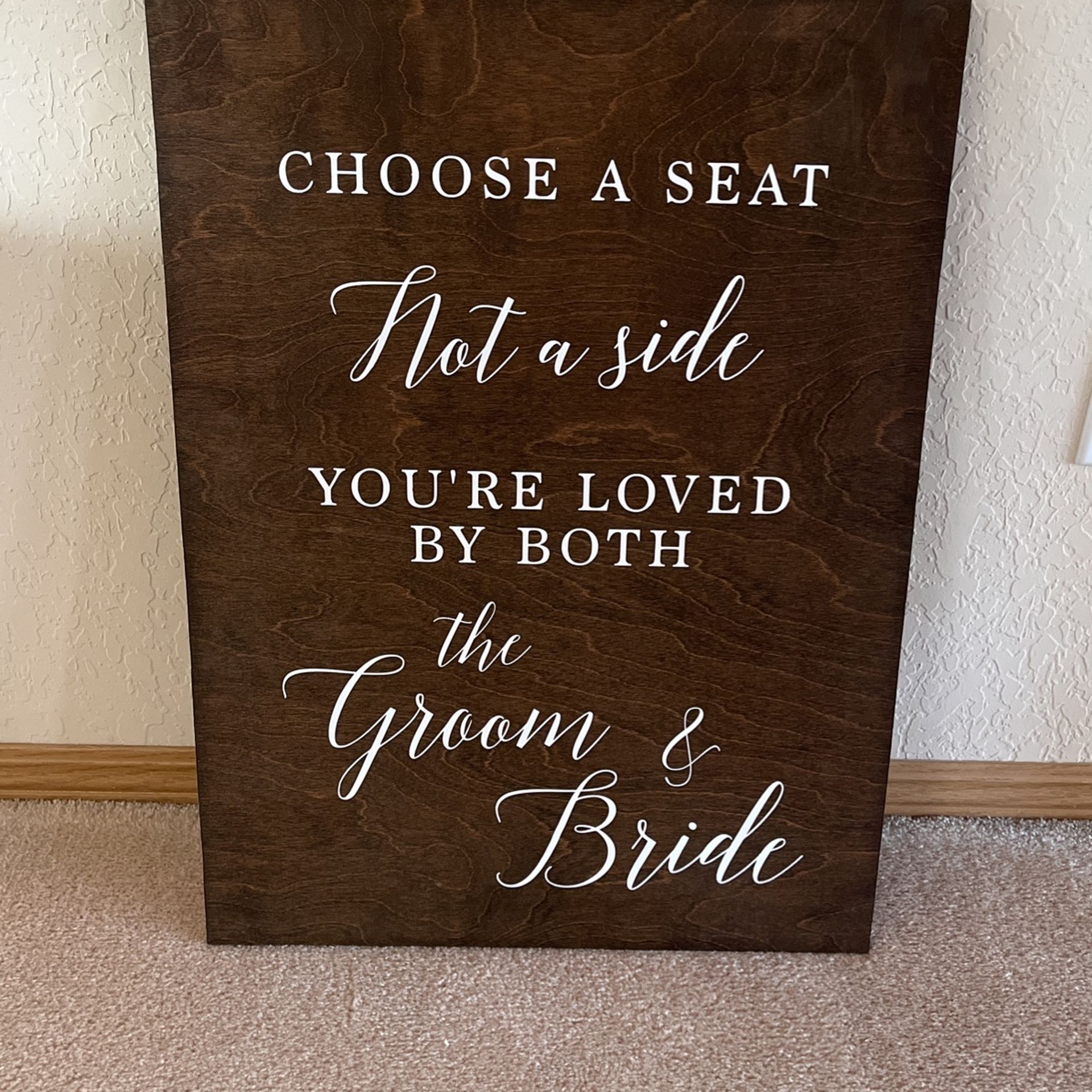 NEW Wedding Sign