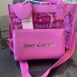 Juicy Couture Large Pink Beachin Tote
