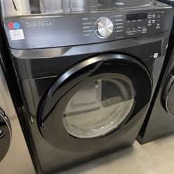 Samsung Front Load Electric Dryer In Black 