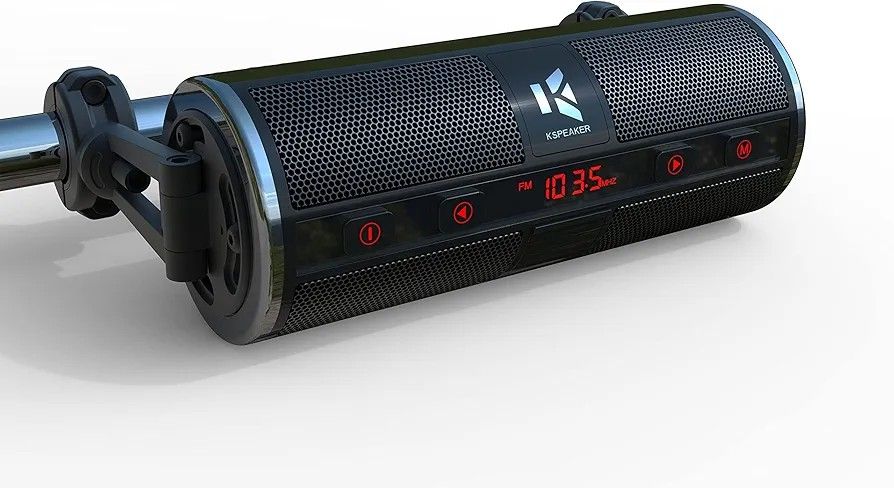Motorcycle Speakers Bluetooth Waterproof Radio Audio System Built