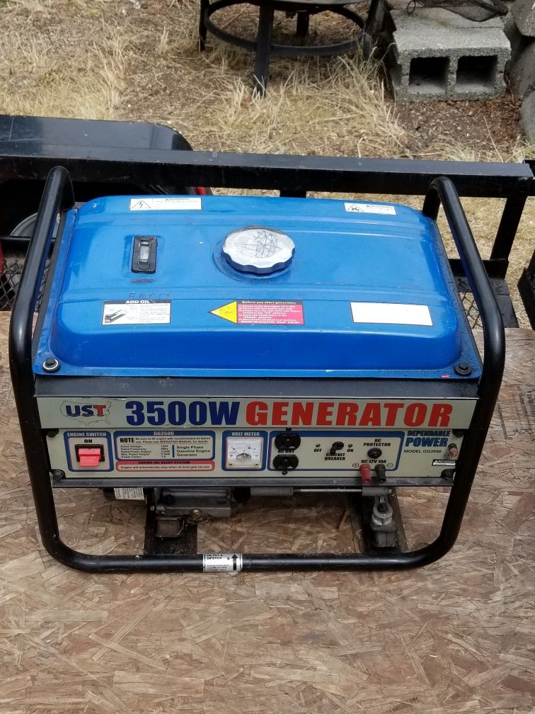 Ultimate solution tools 3500 W portable generator model GG3500
