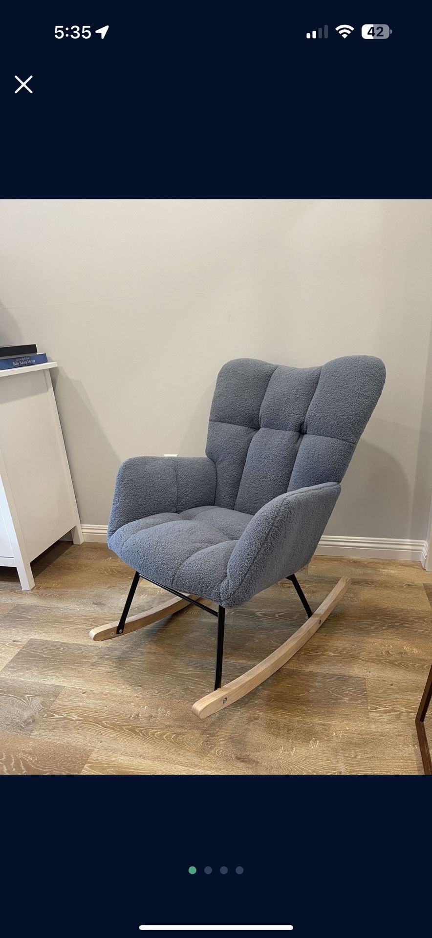 Blue Rocking Chair - Like New