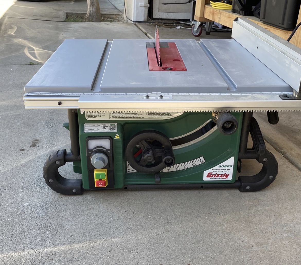 10 Inch Grizzly Table Saw - 2HP