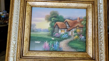 8x10 painting framed