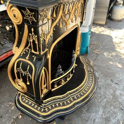 Gothic Cast Iron Fireplace Chimney 