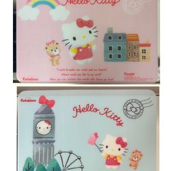 Hello Kitty 4pcs Placemats, Blue Or Pink, New