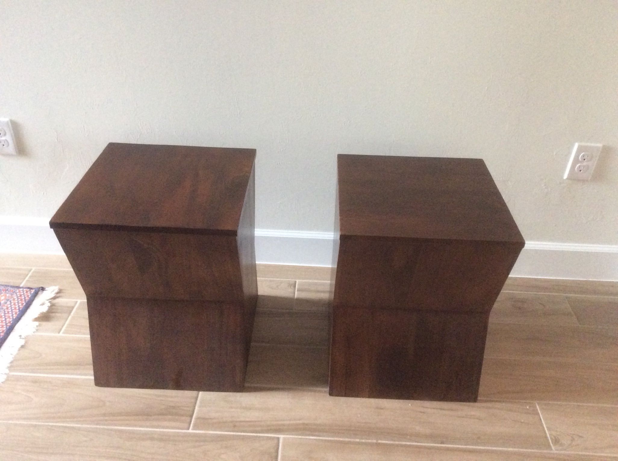 2 Wood End Tables