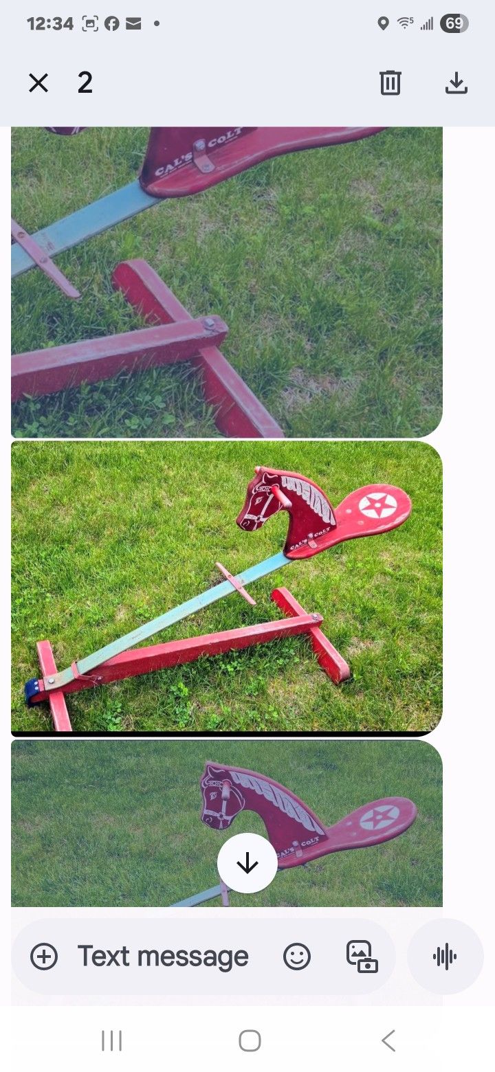 HOLIDAY Sale: VI NTAGE: Cal's Colt Hobby horse. HOLMDEL NJ