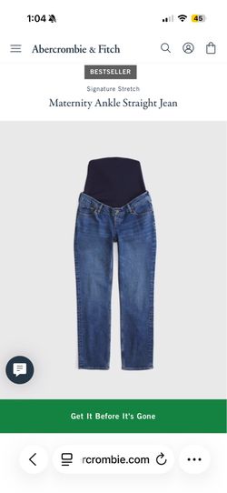 Abercrombie & Fitch Maternity Ankle Straight Jean pants