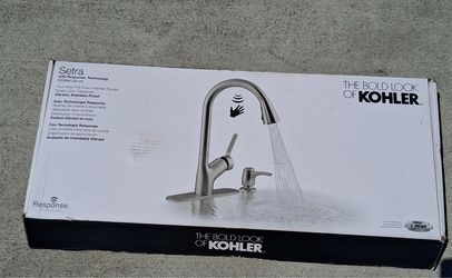 Kohler Setra Touchless Kitchen Faucet R22898-SD-VS – Open Box