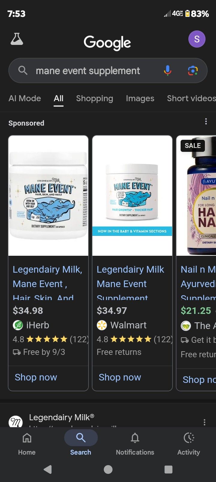 Legendary Milk Mane Event Supplement