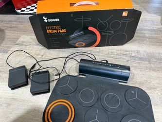 Donner Electric Drum Pads with Built-In Speakers